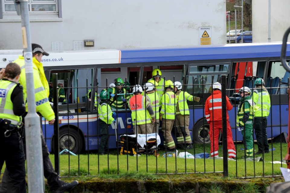 Police advised motorists to stay away from the area