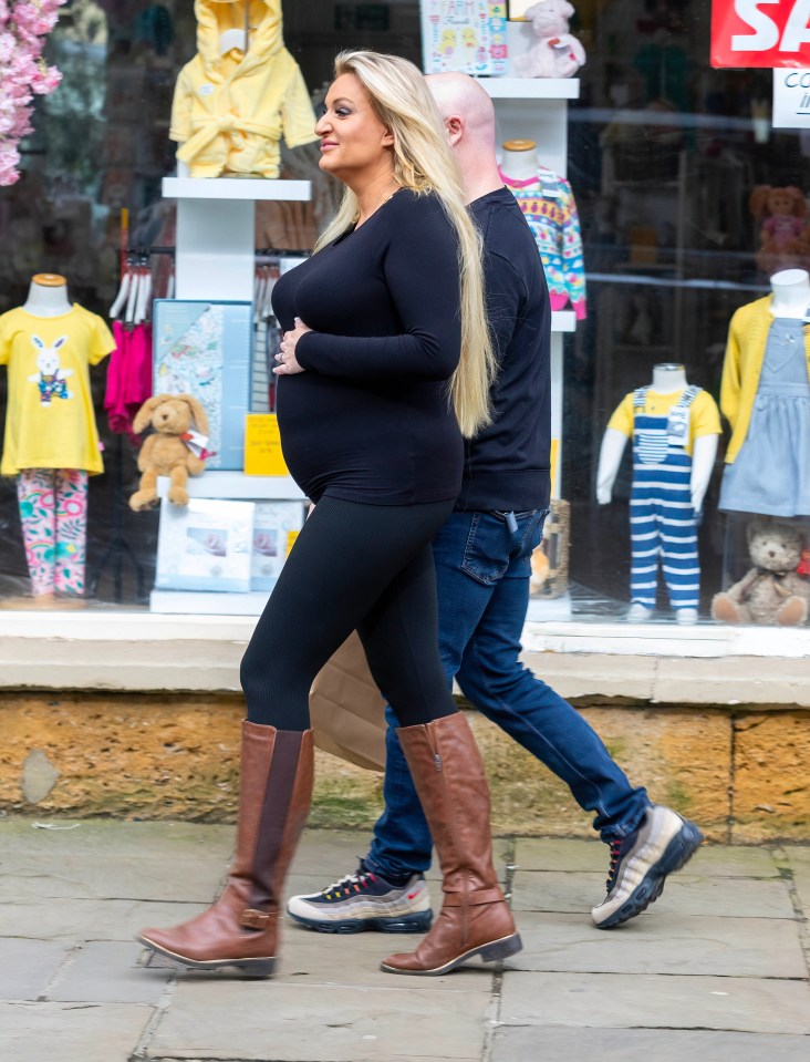 The comedienne's growing bump could clearly been from side-profile