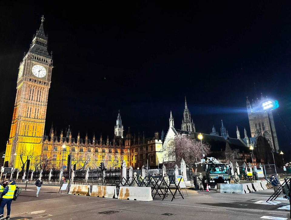 Westminster Bridge and Parliament Square were both shut down