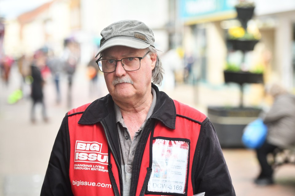 Big Issue seller Tony Flynn told how he’s been hounded in the street by gangs of youths