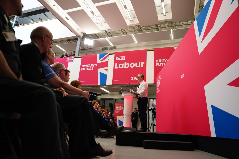 Labour leader Sir Keir Starmer during the Labour Party local elections campaign launch