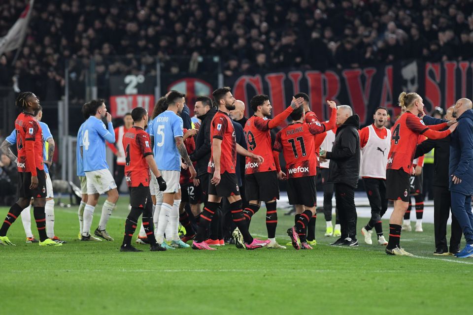 Lazio and Milan's clash ended in a huge confrontation after a chaotic finish