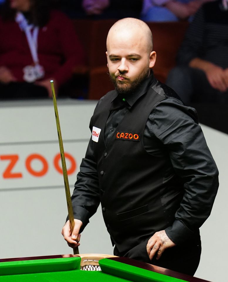 He was notably slimmer than this time last year at the World Snooker Championship