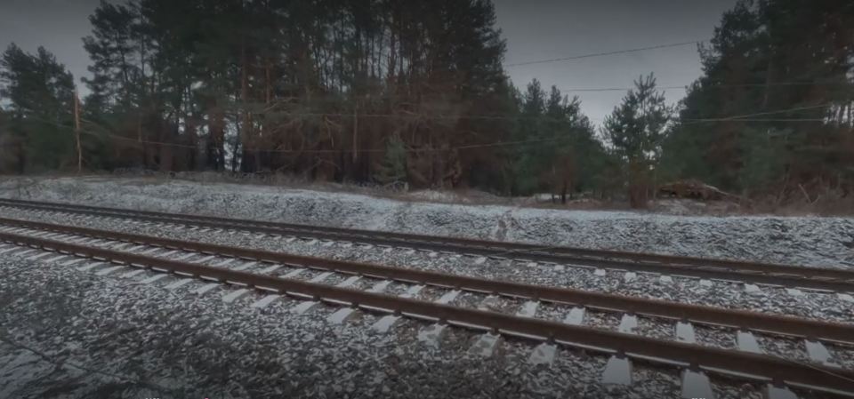 The soldiers had been defending this railway line from being taken over by Russian's