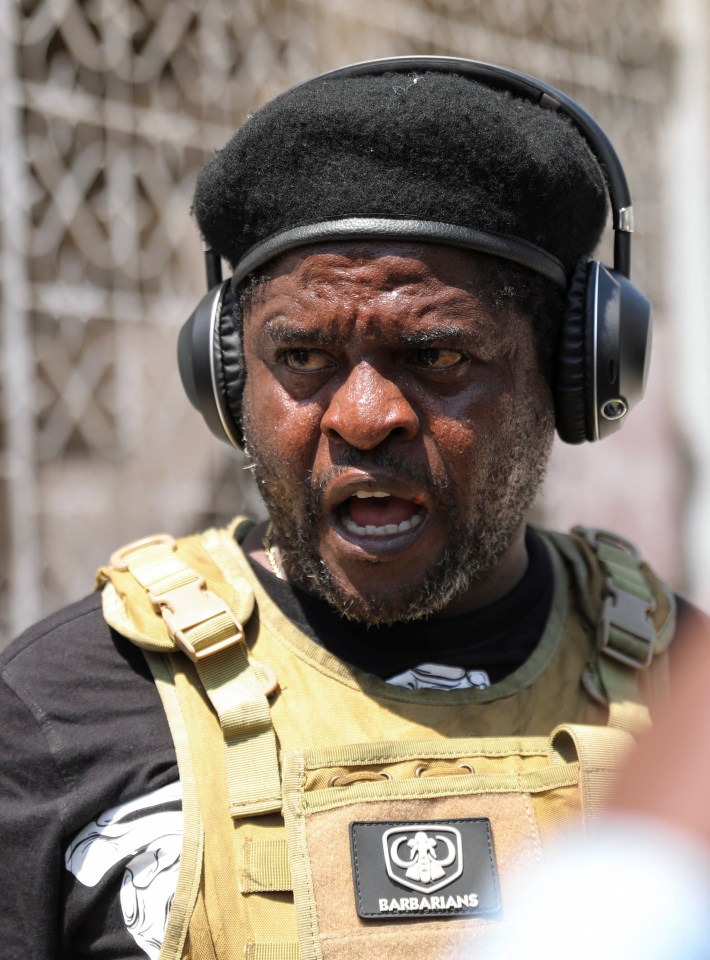 Jimmy 'Barbecue' Cherizier is the leader of the G9 gang coalition in Port-au-prince, Haiti