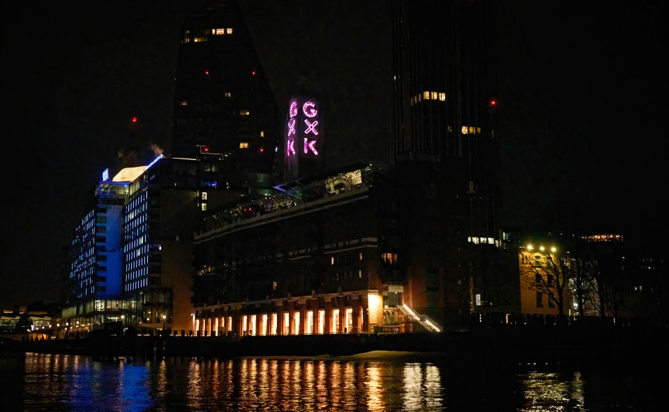 The OXO Tower which has also been renamed GxK Tower to mark the movie's release