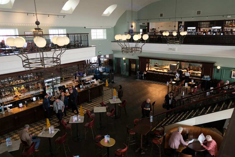 The interior looks similar to most Wetherspoons that Brits know and love, but it's the exterior that separates the Royal Victoria Pavilion