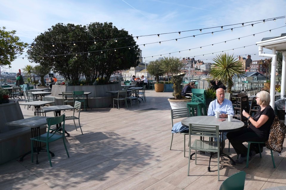 An impressive outdoor area with plants which are spread across it give the pub a more premium feel