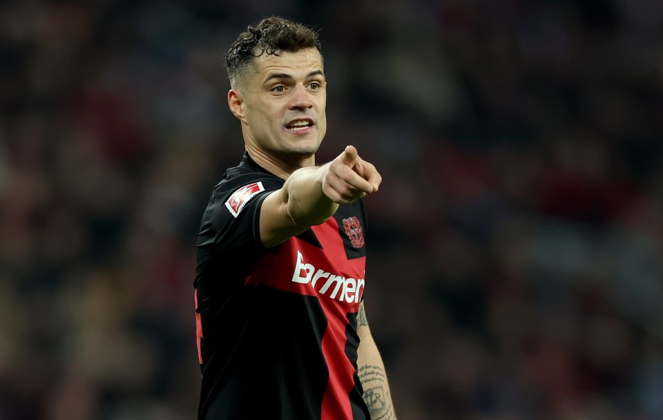 Granit Xhaka has set an unwanted record in his first season at Leverkusen