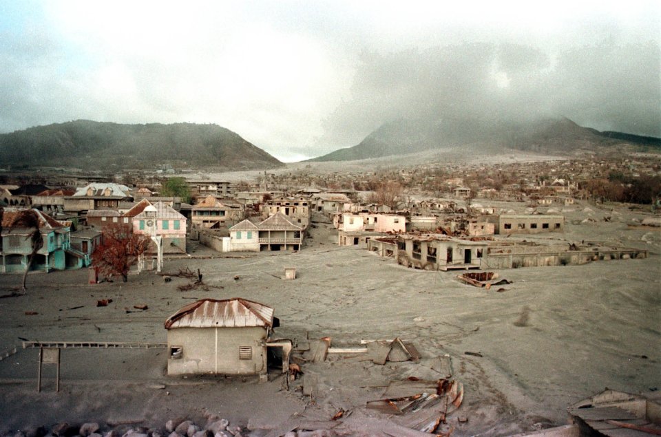 The explosions devastated the capital town Plymouth and several other villages, now known as the restricted zone