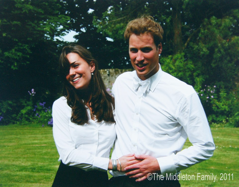 The couple graduating from the University of St Andrews in Fife in 2005