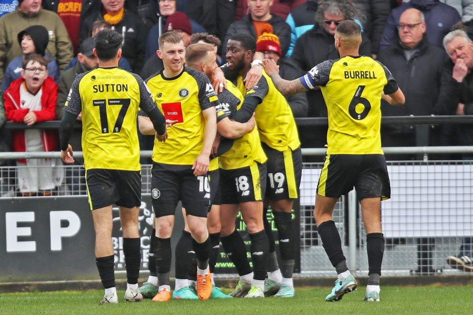 Harrogate Town won the derby clash 3-0