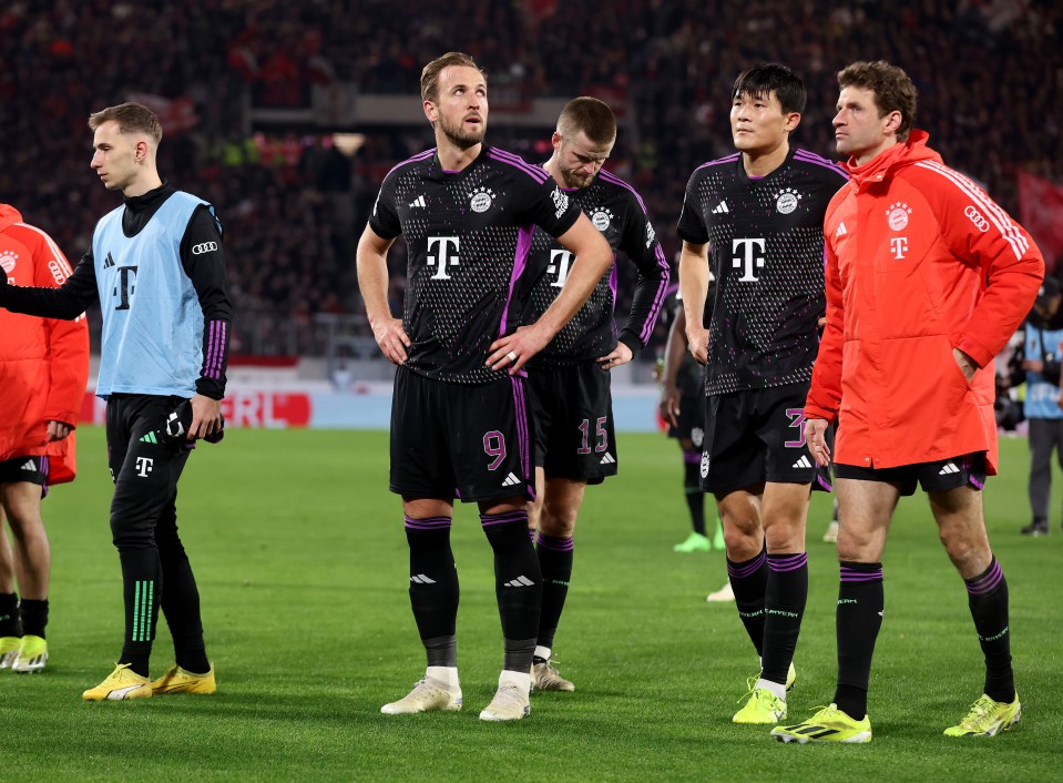 Bayern Munich are ten points behind Bundesliga table-toppers Bayer Leverkusen