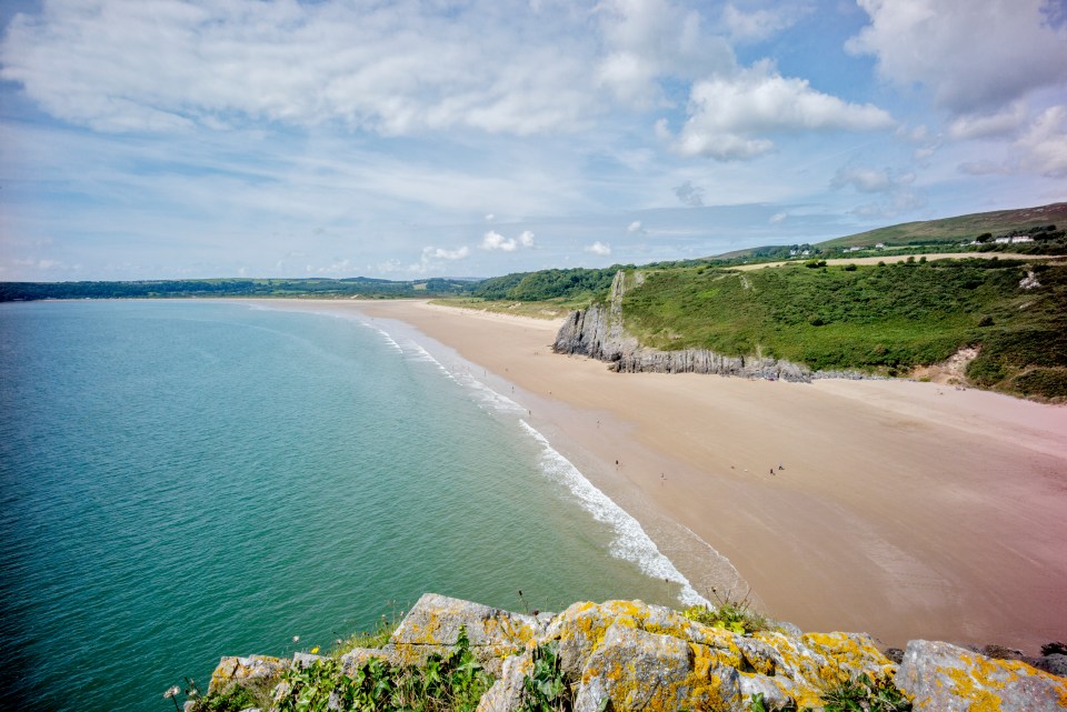 Oxwich Bay offers more than two miles of sandy beach