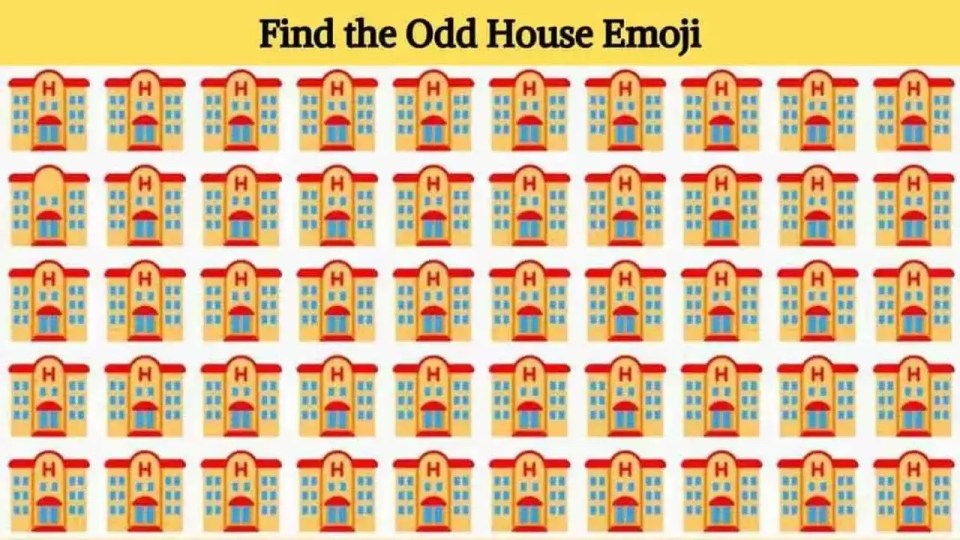 You'll need to have a high IQ to find the odd house out in less than ten seconds