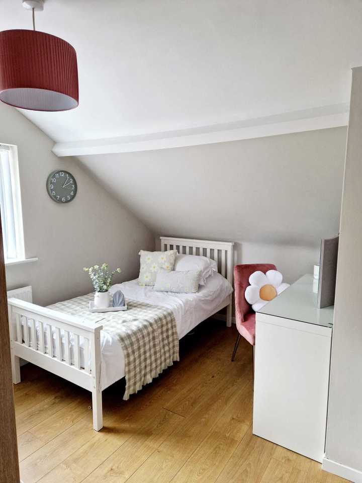 Her child's room is now incredibly bright and trendy