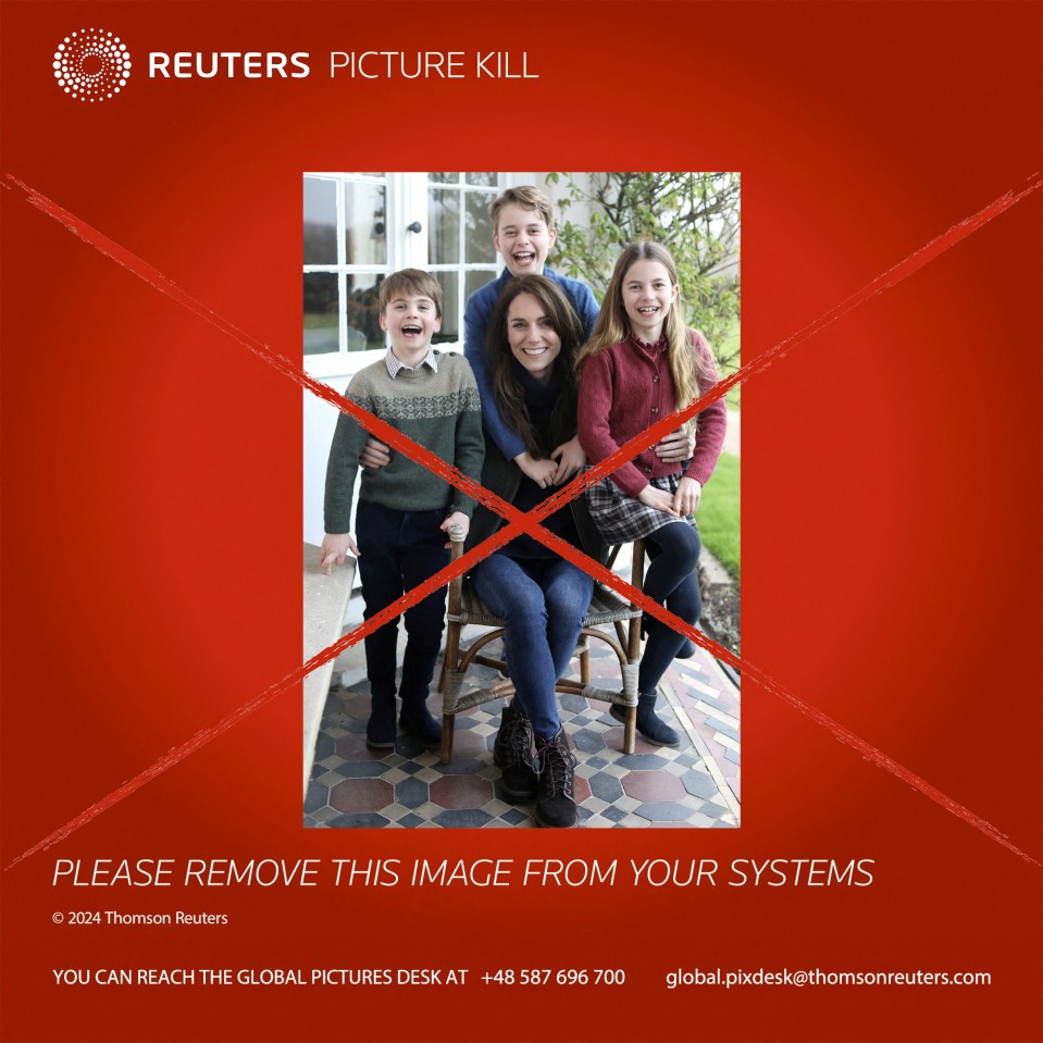 Reuters issued a kill notice after a 'publication review'