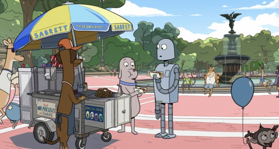 This delightful animation about the relationship between a dog and a robot lacks dialogue