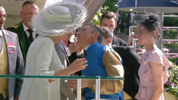 Frankie Dettori broke Royal protocol at Royal Ascot last year when he initiated a kiss with Queen Camilla