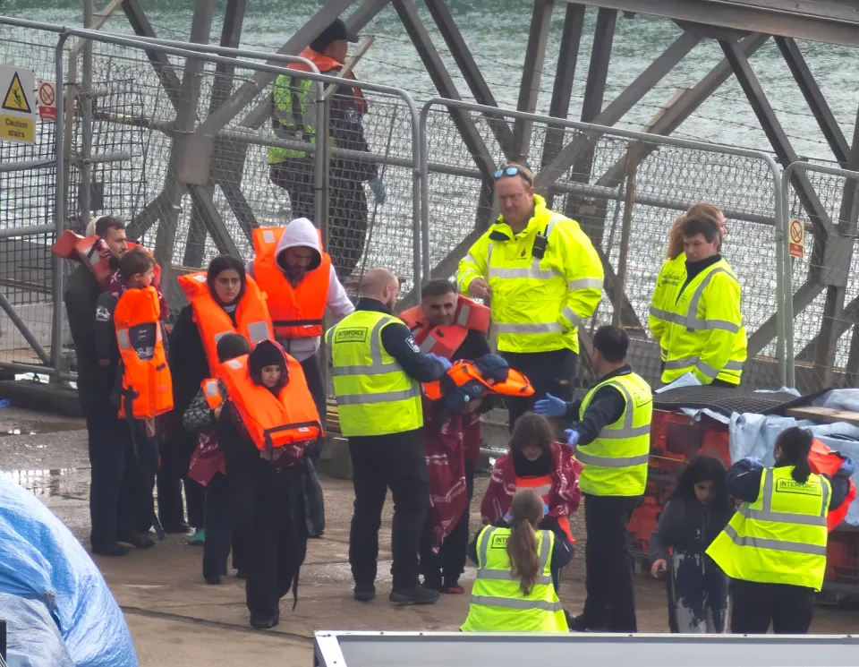 Migrants brought safely ashore in Dover