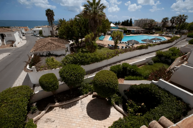 The view from the apartment above the room that Madeleine McCann disappeared from