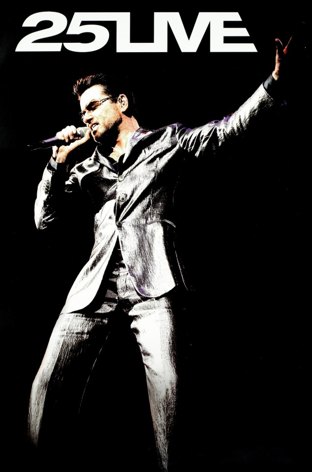 PICTURE SHOWS: Grey metallic suit worn by George Michael during his 25 Live Tour, custom-made by Giorgio Armani, accompanied by an authenticity letter from Robobuild Ltd. confirming its association with the 25 Live world tour. ....Celebrity memorabilia auction.