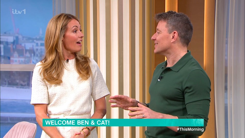 Her co-host Ben was quick to point out the error