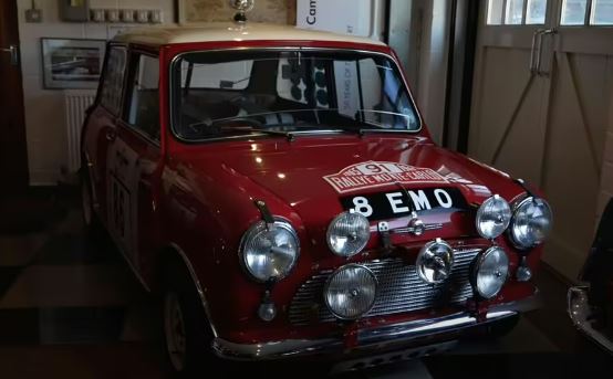 This rare Mini Cooper was previously driven by British world rally star Paddy Hopkirk and Rauno Aaltonen