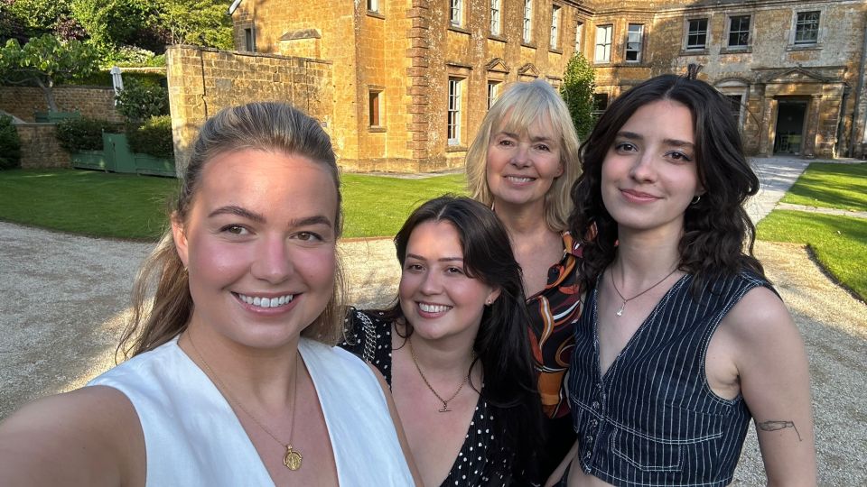 Beverley with her three daughters