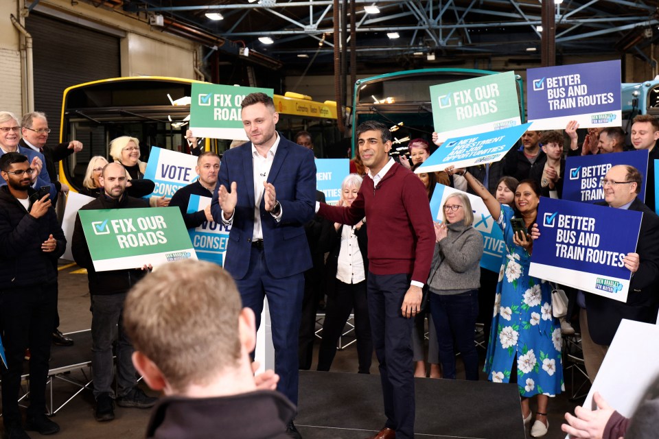 The PM launched the Tories' local elections campaign alongside East Midlands mayoral candidate Ben Bradley