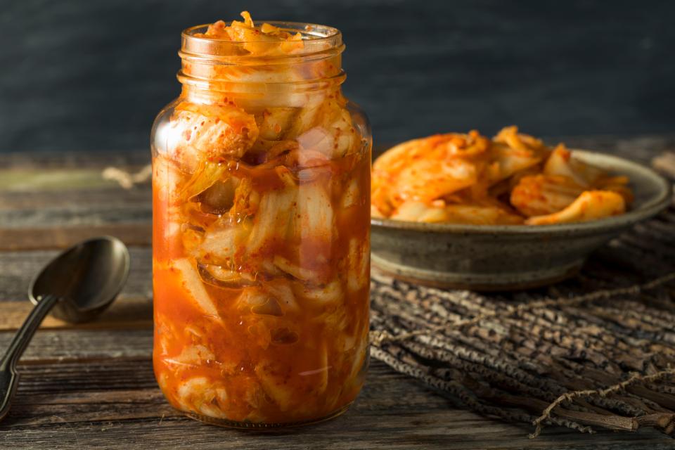 Kimchi is a traditional Korean fermented food, with a spicy and sour flavour, usually consumed on the side of meals