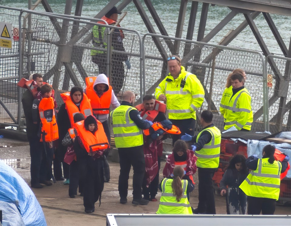 Pic Shows;t .Migrants being Brought into Dover Today after being picked up in the English Channel.© Jim Bennett//07836225329