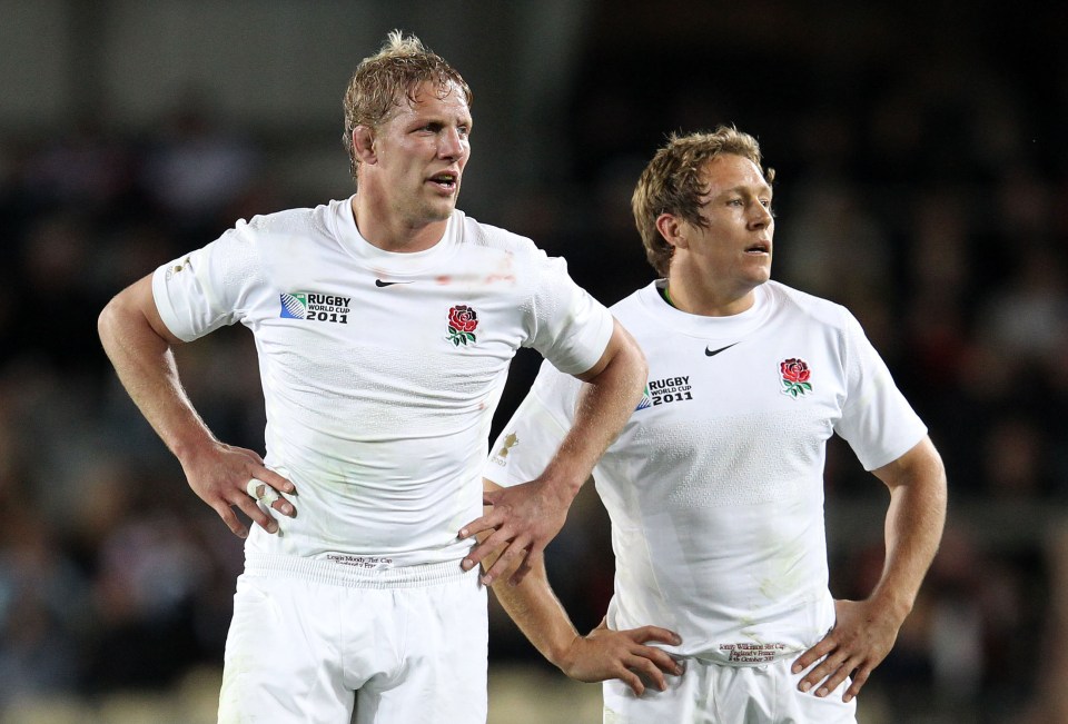 Jonny Wilkinson and Lewis Moody for England against France at Eden Park Photograph for The Times by Marc Aspland