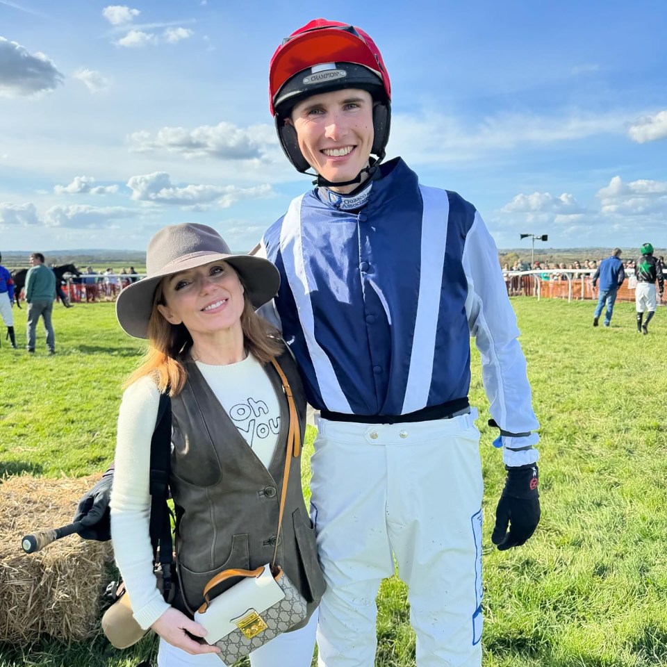 Geri with jockey Jack Andrews after his big win