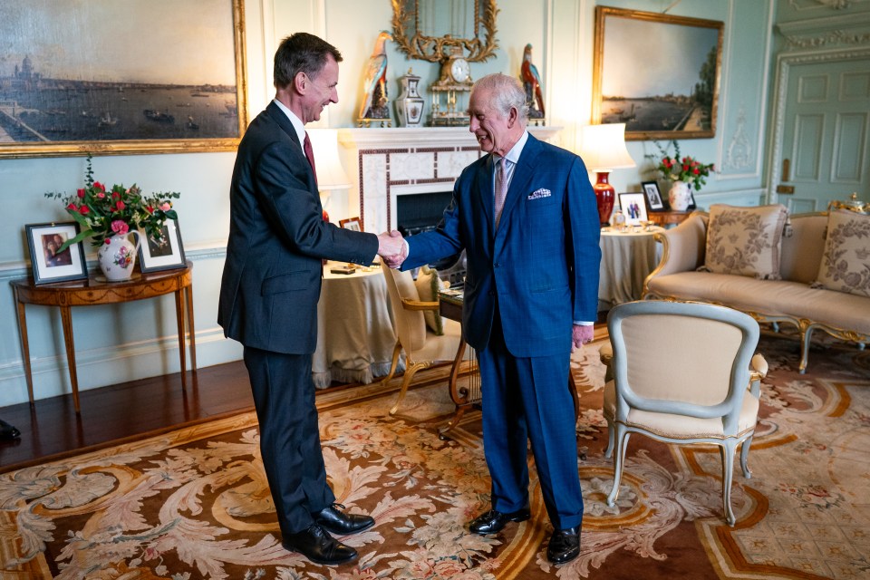 King Charles appeared in good spirits as he returned to work today meeting with Chancellor Jeremy Hunt ahead of the Spring Budget 2024