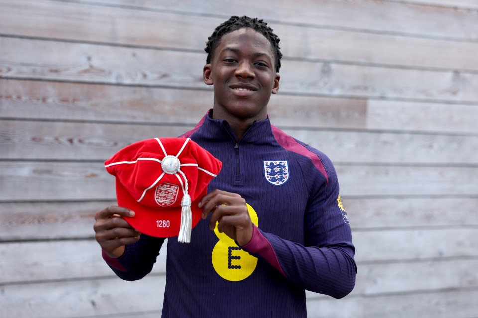 Kobbie Mainoo was handed an England legacy cap after his debut against Brazil