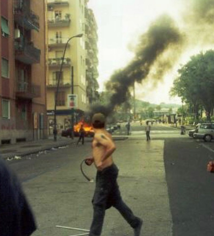 Roma's ultras the Fedayn are known to hit rival fans with belts