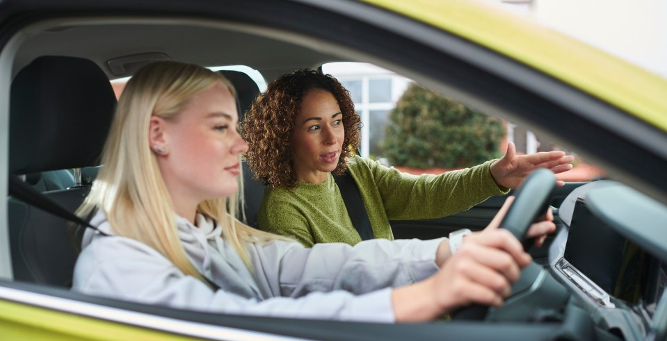 learner driver with instructor