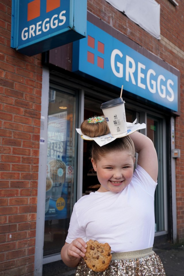 Samantha added: 'I thought no one is going to think about doing something to do with Greggs'