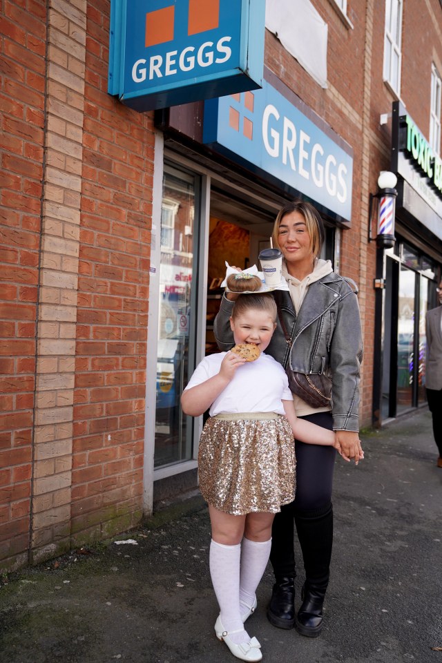 Lacie-Marie’s local Greggs was so impressed it rewarded her with a cookie