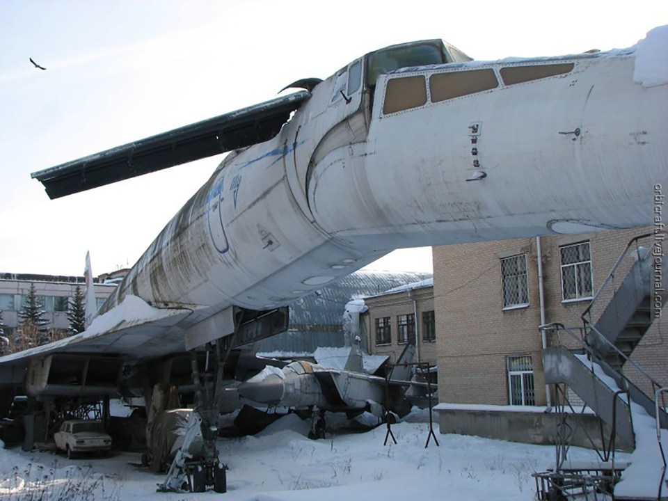 A soviet version of the Concorde has been left to rot