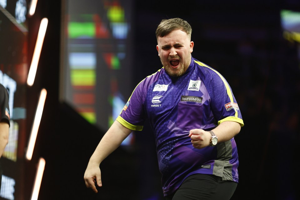 Luke Littler won his first Premier League night in style