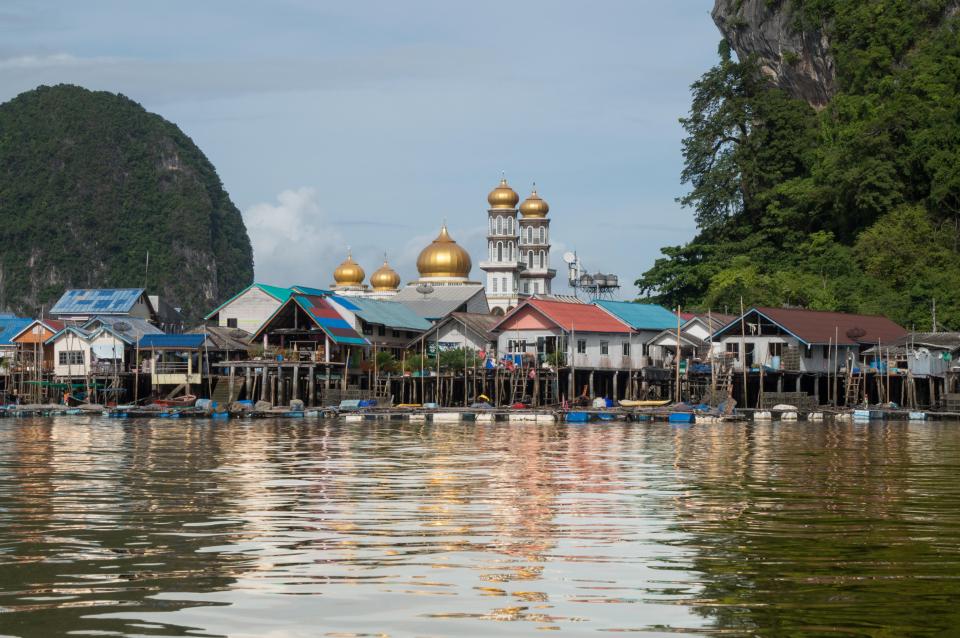 Koh Panyee is the famous floating village in Phang Nga Bay