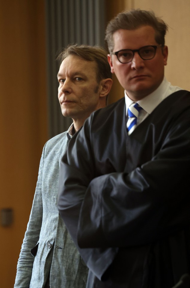 Christian Brueckner with his defence lawyer Fülscher in court this morning