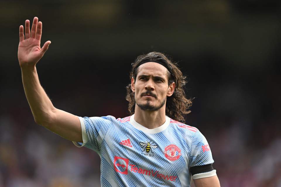 Cavani, 37, waved goodbye to Man Utd in 2022