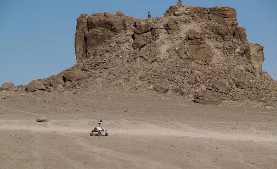 Remote control vehicles are also tested against the rough terrain