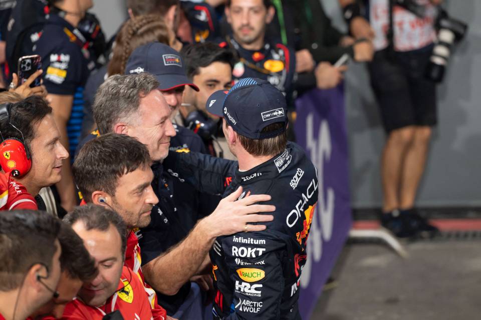 The Red Bull chief congratulated Verstappen for his win