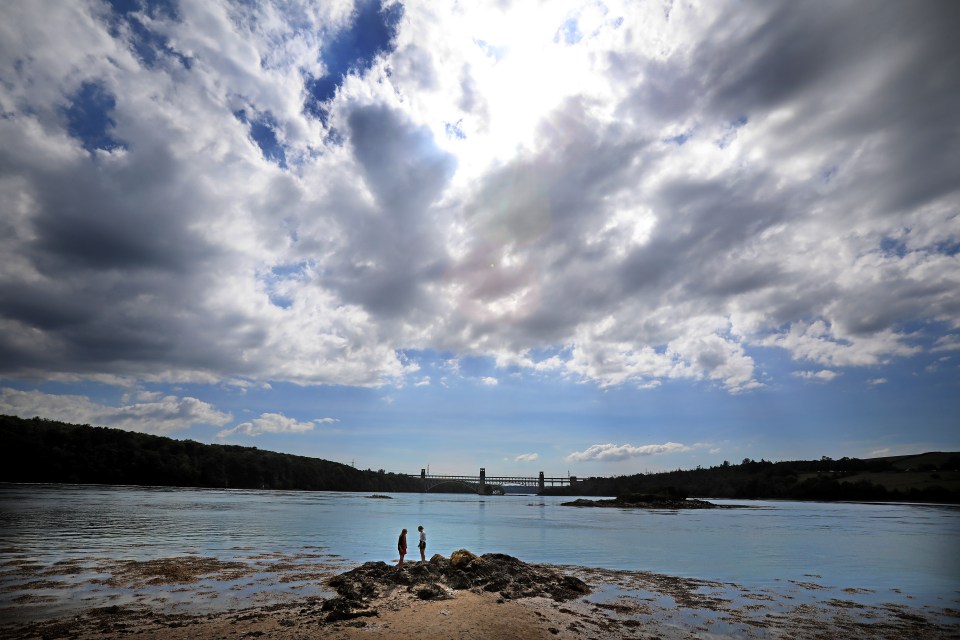 The family were on the Menai Strait at the time (stock image)