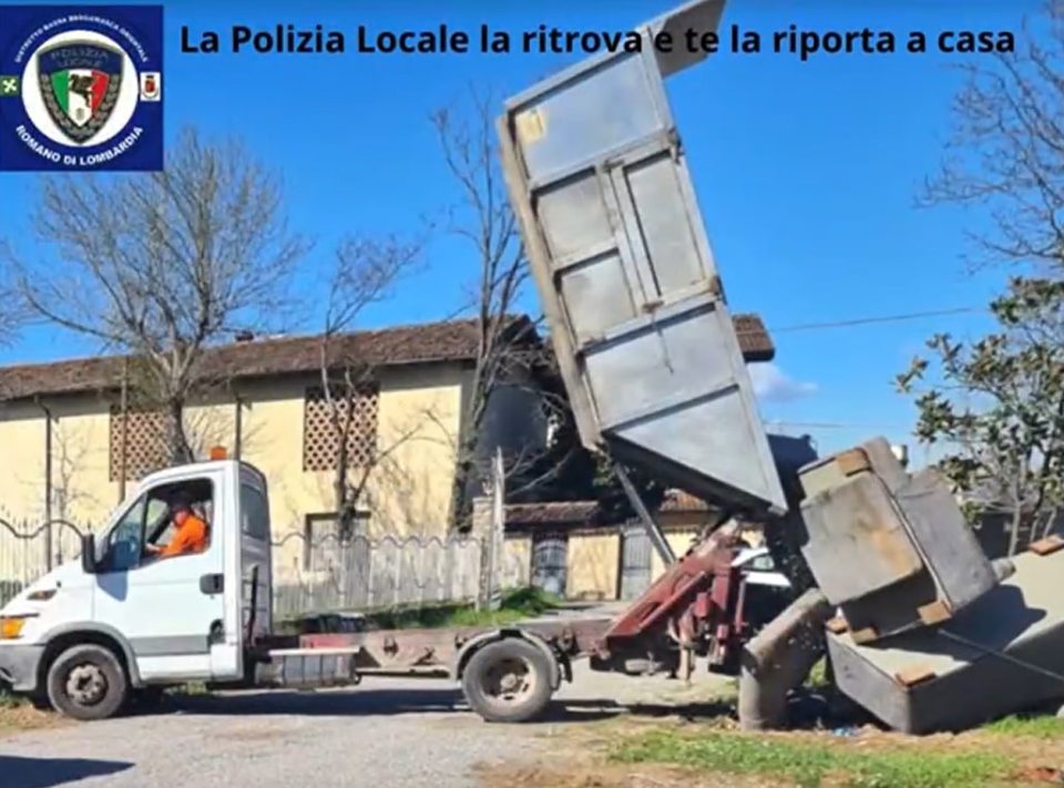 Officers had the last laugh against the fly-tipper after dumping the sofas back into his front garden