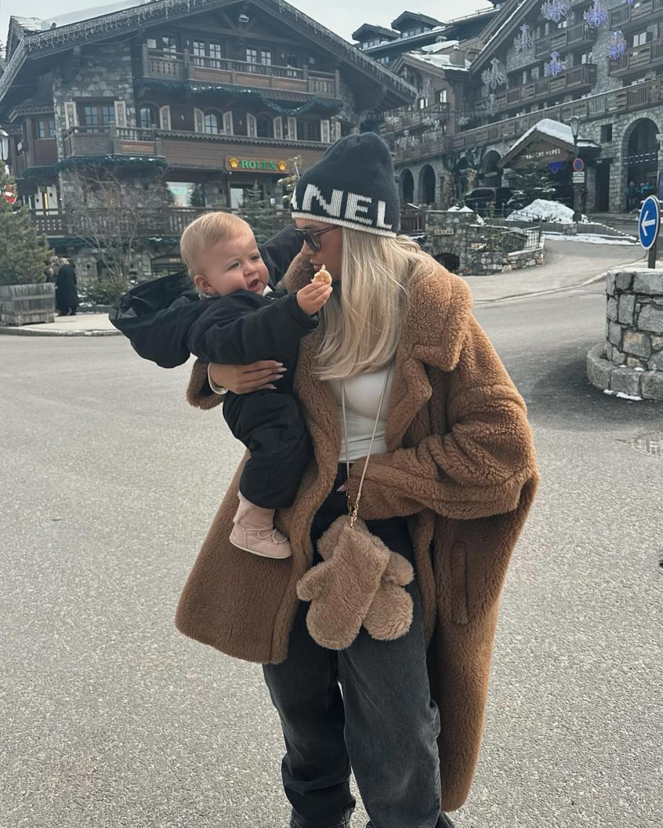 Molly Mae Hague shared a snap of her daughter in a designer snowsuit